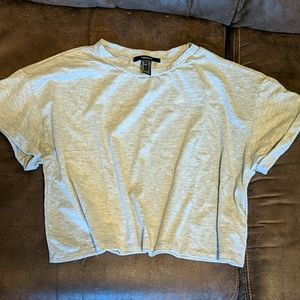 Forever 21 Gray Crop Top NWOT
